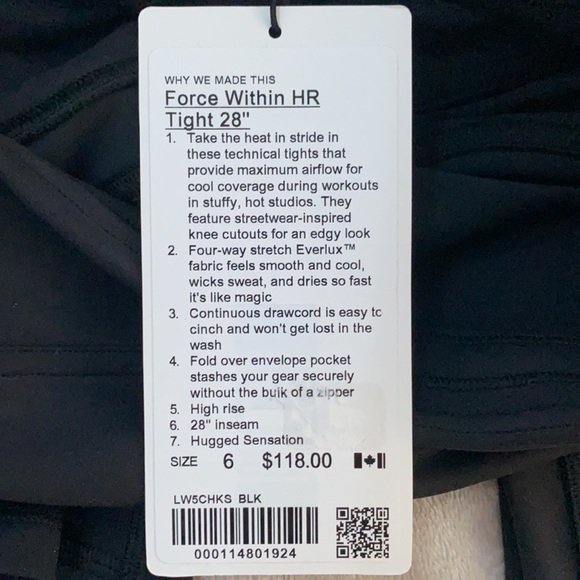 Lululemon black leggings - Picture 5 of 6